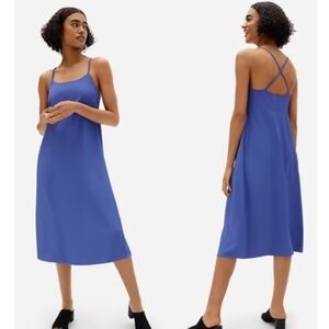 Everlane Japanese GoWeave Cross-Back Sleeveless Slip Dress - Size 8